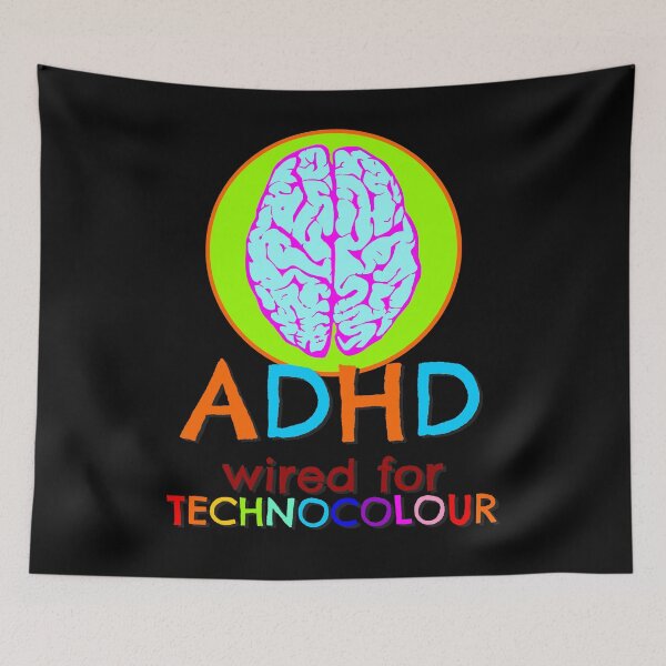 Item preview, ADHD wired for technocolour  designed and sold by sandpiperstudio.