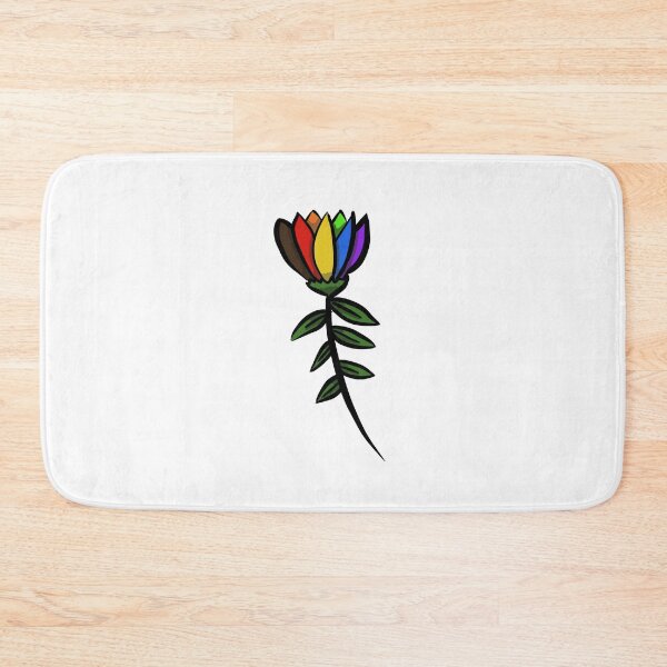 Item preview, Rainbow queer gay flag lgbtq stealth flower design  designed and sold by tragiciandesign.