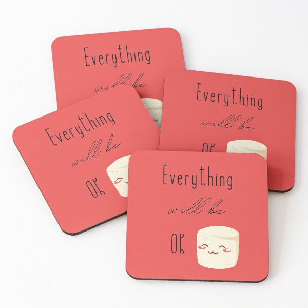 Item preview, Everything will be OK // Cute Comforting Marshmallow Design designed and sold by vela-ramhorn.