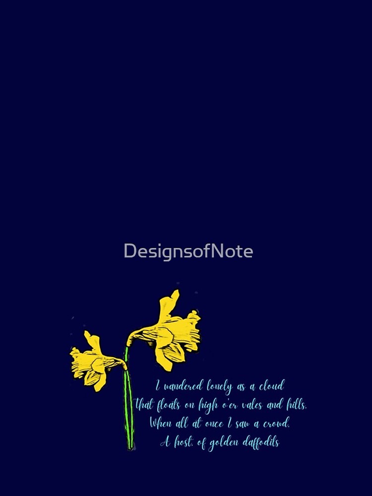 Thumbnail 4 of 4, iPhone Case, William Wordsworth Daffodils Stylized designed and sold by DesignsofNote.