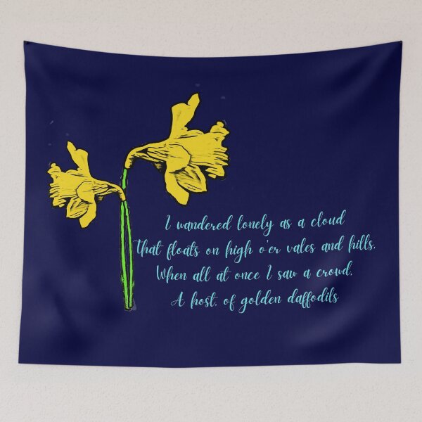 Item preview, William Wordsworth Daffodils Stylized designed and sold by DesignsofNote.