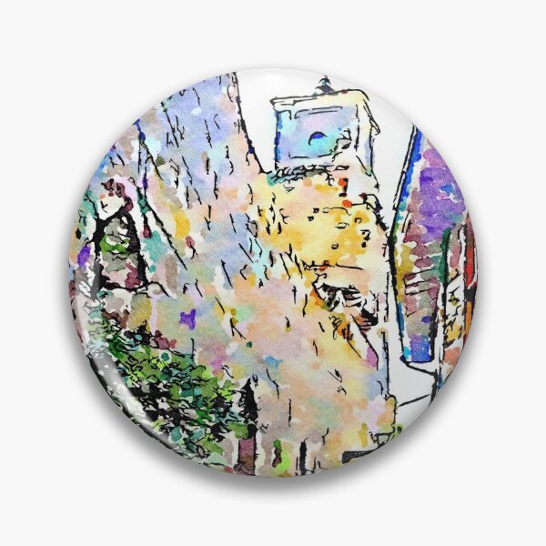 Item preview, Barbarano Romano: glimpse of an alley along the walls with a view of the tower designed and sold by Giuseppe Cocco.