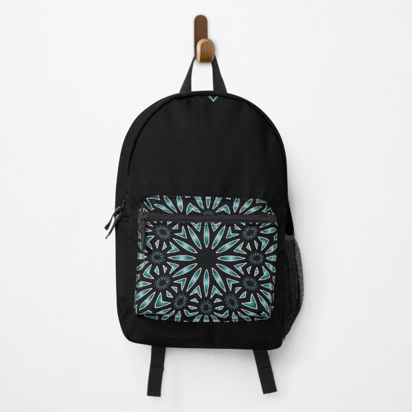 Item preview, Modern Black and Teal Mandala Art designed and sold by venella.