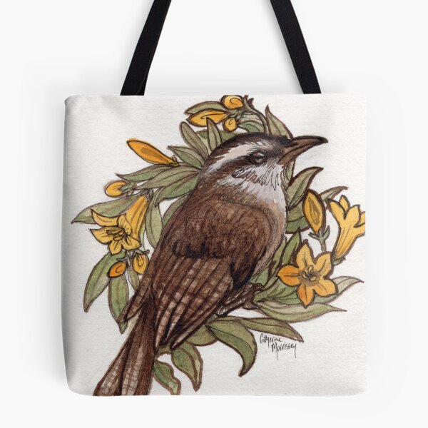 Item preview, Carolina wren and jessamine designed and sold by CyanOwl.