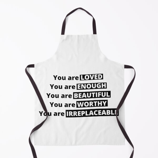 Item preview, You are loved You are ENOUGH You are Beautiful You are Worthy You are IRREPLACEABLE, positivity self worth self love self care gift Affirmation designed and sold by AwesomeUnique.