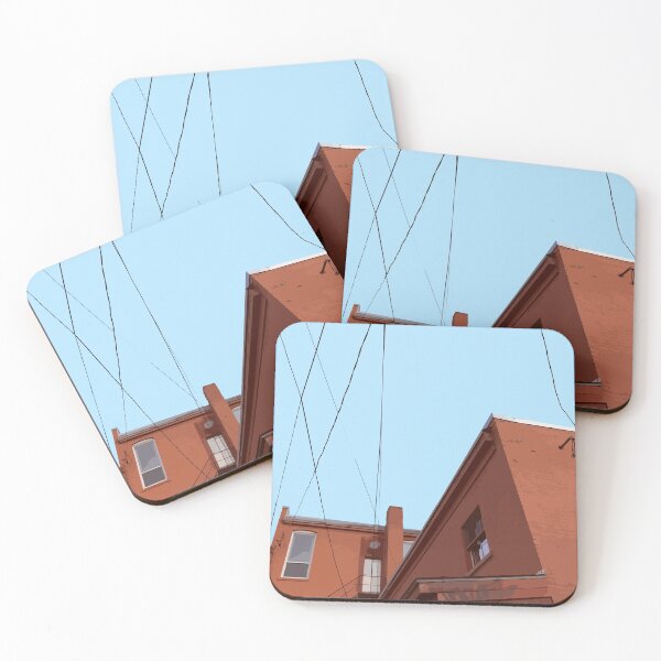 Item preview, Red brick building photo illustration. designed and sold by Spindriftmerch.