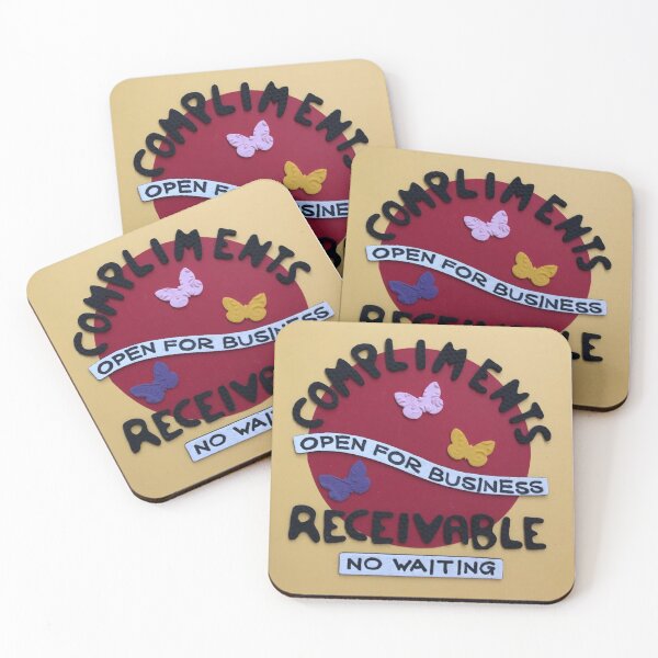 Item preview, Compliments Receivable designed and sold by prunellaparsnip.