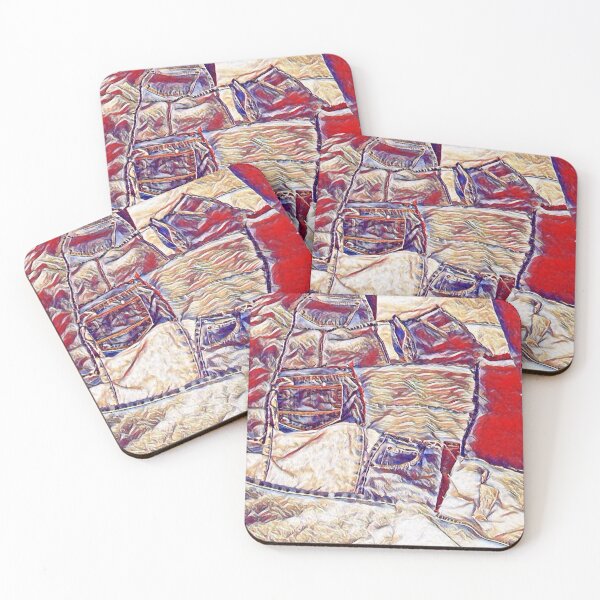 Item preview, Patch Quilt with Pockets Jeans designed and sold by DianeBP.