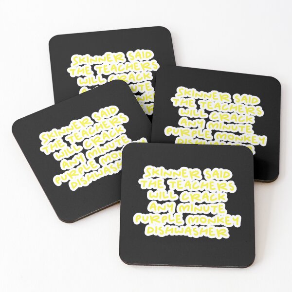 Item preview, purple monkey dishwasher skinner quote design designed and sold by Captain-Jackson.