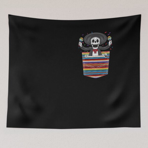 Item preview, Cinco De Mayo 2021 - Calaca Blanket Pocket Serape Mexican designed and sold by Dressed For  Duty.