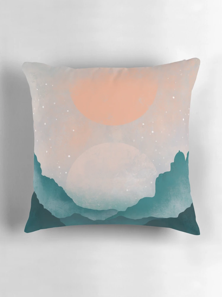 Aperçu 3 sur 4. Coussin avec l'œuvre Transition créée et vendue par PatternCreator.