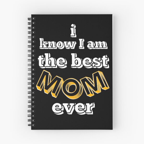 Item preview, I know I am the best mom ever - orange, black and white designed and sold by AnnaBBS.