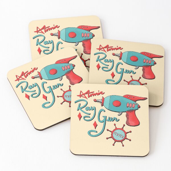 Item preview, Atomic Toy Ray Gun Hand Drawn and Lettered in Retro Vintage Style designed and sold by ksrogersdesigns.