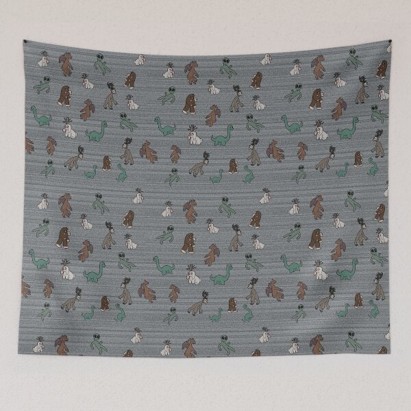 Item preview, Cryptid pattern static background designed and sold by InkblottScott.