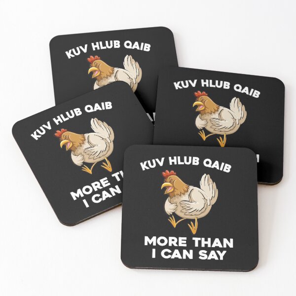 Item preview, Kuv hlub qaib more than I can say VINTAGE Gift For Parents Boys Women Kids Him Her Family designed and sold by videogames86.