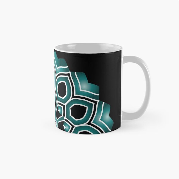 Item preview, Minimalist Black and Teal Mandala Art designed and sold by venella.