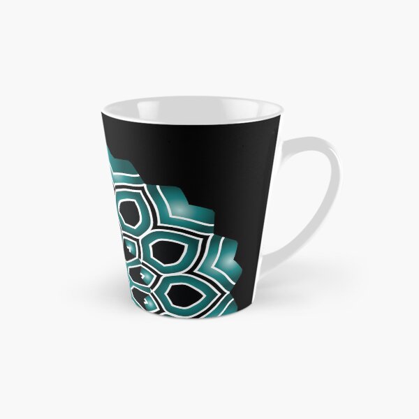 Item preview, Minimalist Black and Teal Mandala Art designed and sold by venella.
