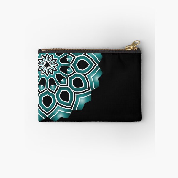 Item preview, Minimalist Black and Teal Mandala Art designed and sold by venella.