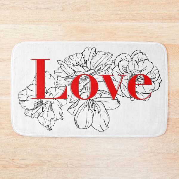 Item preview, Flowers azalea with red text Love designed and sold by Ovs-yanka.