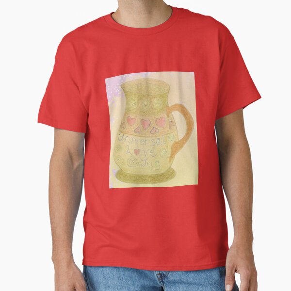 Universal Love Jug Fun Drawing Red Sand Classic T-Shirt