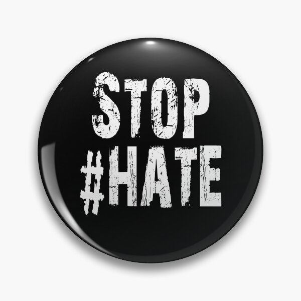 Item preview, Stop Hashtag Hate in White designed and sold by Darcy777.