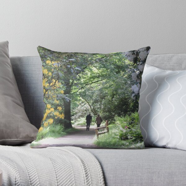 Springtime at Stourhead Throw Pillow