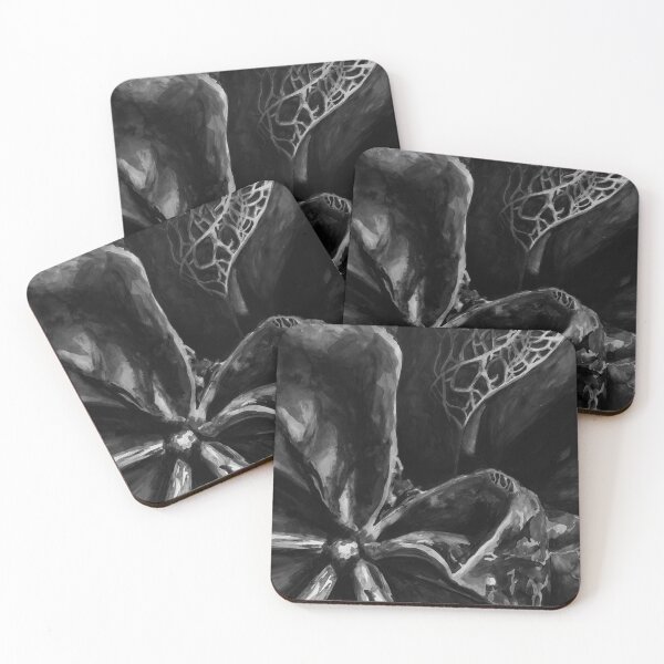 Item preview, Black and White Floral Closeup designed and sold by samrolo.