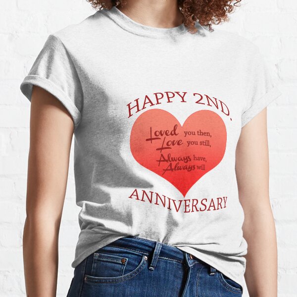 2nd anniversary t shirt