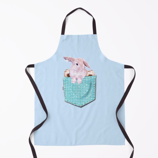 Item preview, Cute Easter Bunny Eggs in a Blue Plaid Spring Pocket Kawaii designed and sold by Jolly-Yosei.