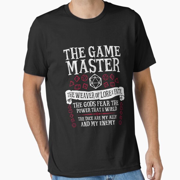 Item preview, THE GAME MASTER, The Weaver of Lore & Fate - Dungeons & Dragons (White Text) designed and sold by enduratrum.