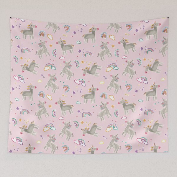 Item preview, Happy Unicorns Pink designed and sold by NeusCarreras.