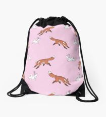 Fox Bun Drawstring Bag