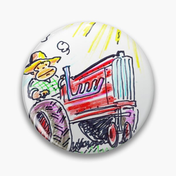 Item preview, Farmer Ape Drives a Big Red Tractor designed and sold by Walter Moore.