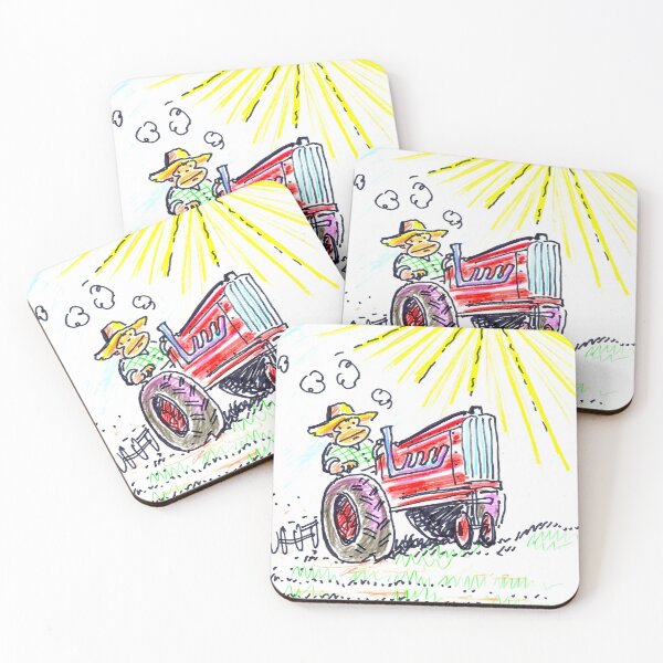 Item preview, Farmer Ape Drives a Big Red Tractor designed and sold by Walter Moore.