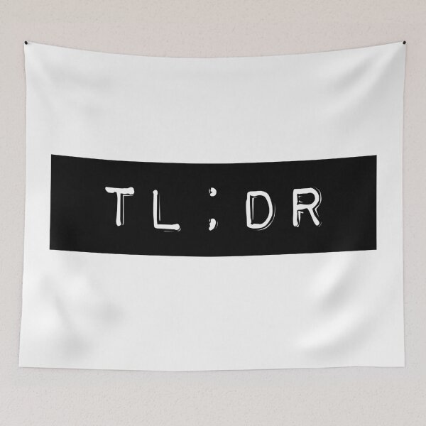 Item preview, TL;DR designed and sold by PseudoEnergy.