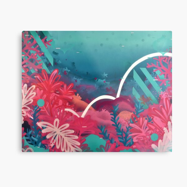 Undersea Vibes Metal Print