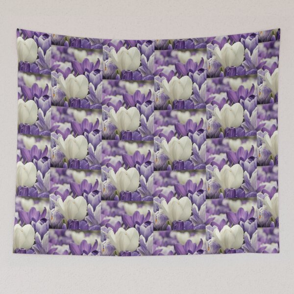Item preview, Purple and White flowers  designed and sold by Tati Tamura.