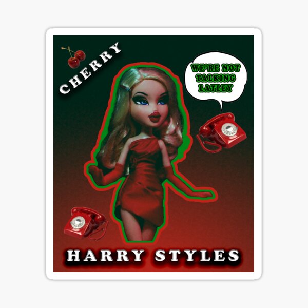 Bratz doll red hair Sticker for Sale by Esther Glazer