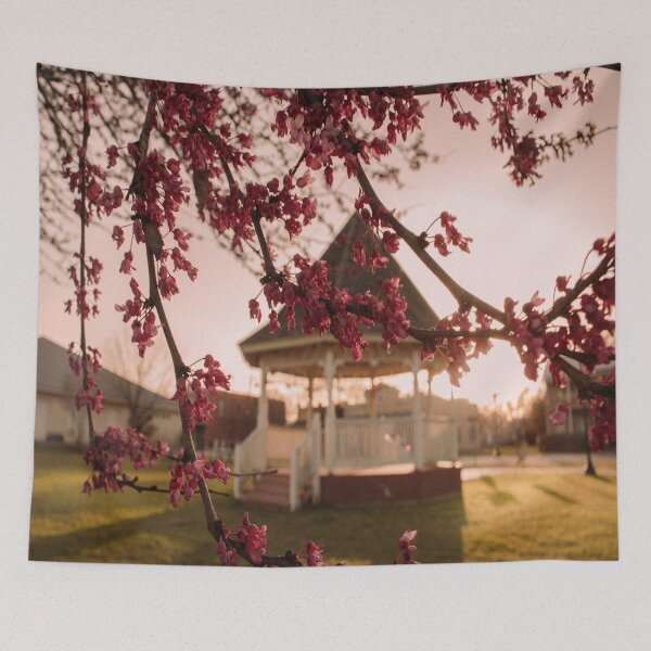 Item preview, Spring Blooms Golden Hour Main St. Americana Gazebo designed and sold by JLPhotographer.