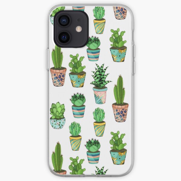 Green cactus iPhone Soft Case