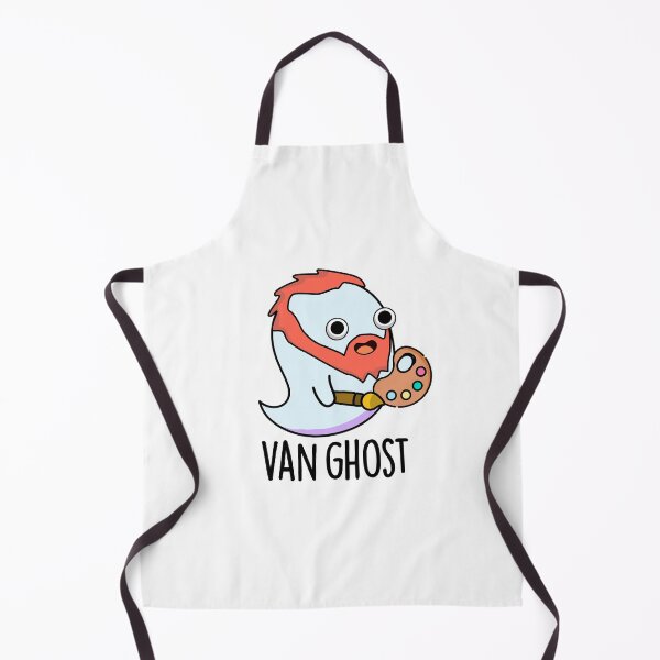 Item preview, Van Ghost Cute Artist Ghost Pun designed and sold by punnybone.