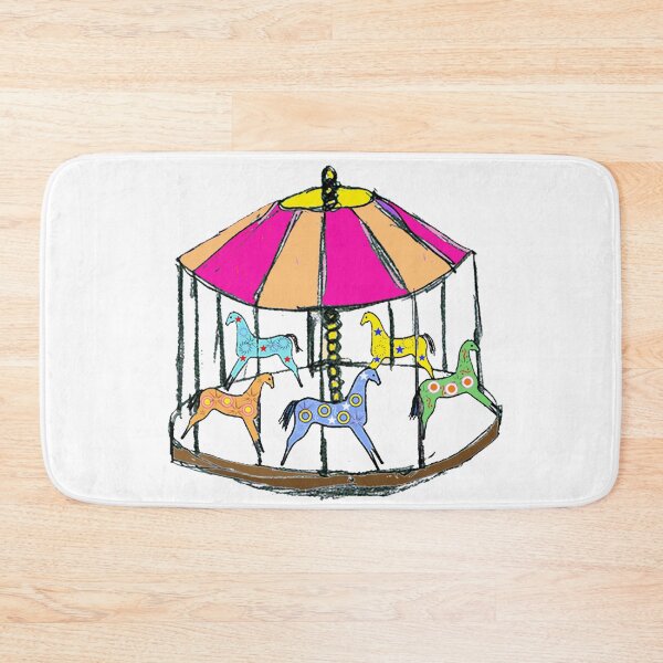 Item preview, Whimsical Carousel Folk Art Style designed and sold by Karen Del Pellegrino.