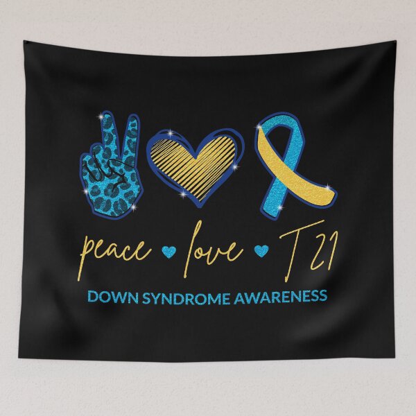 Item preview, Peace Love T21 - Down Syndrome Awareness I designed and sold by Lemon Pepper.