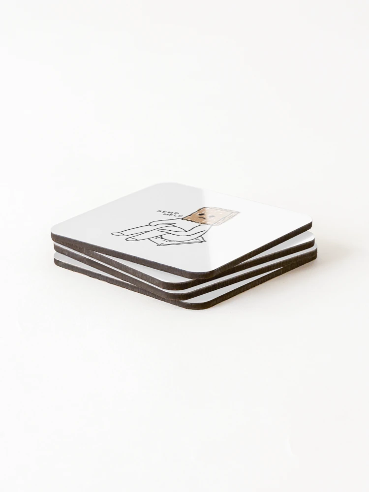 Thumbnail 4 of 5, Coasters (Set of 4), Send Help designed and sold by RedsStickerShop.