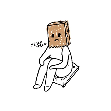 Artwork thumbnail, Send Help by RedsStickerShop