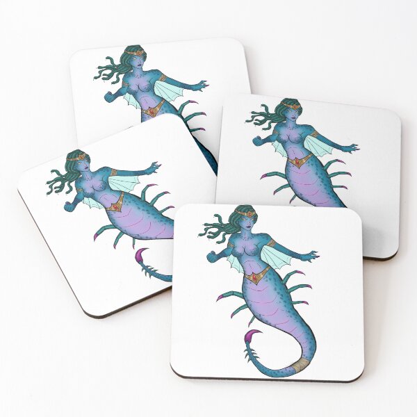 Item preview, Estuarina the medusa mermaid designed and sold by ruzzell-m.