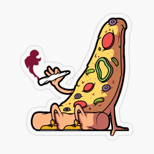 420 Pizza Joint Transparent Sticker