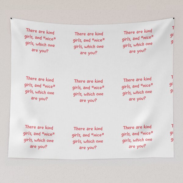 Item preview, Kind girls, nice girls. Simple design. designed and sold by Andrew Hopgood.