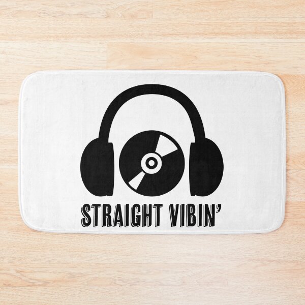 Item preview, Straight Vibin’ Record and Headphones Design for Music, Turntables and Vinyl Lovers designed and sold by SteamParliament.