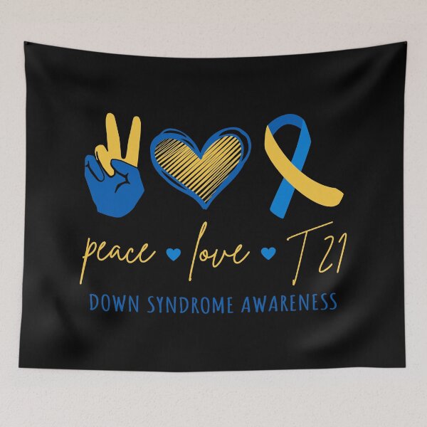 Item preview, Peace Love T21 - Down Syndrome Awareness II designed and sold by Lemon Pepper.